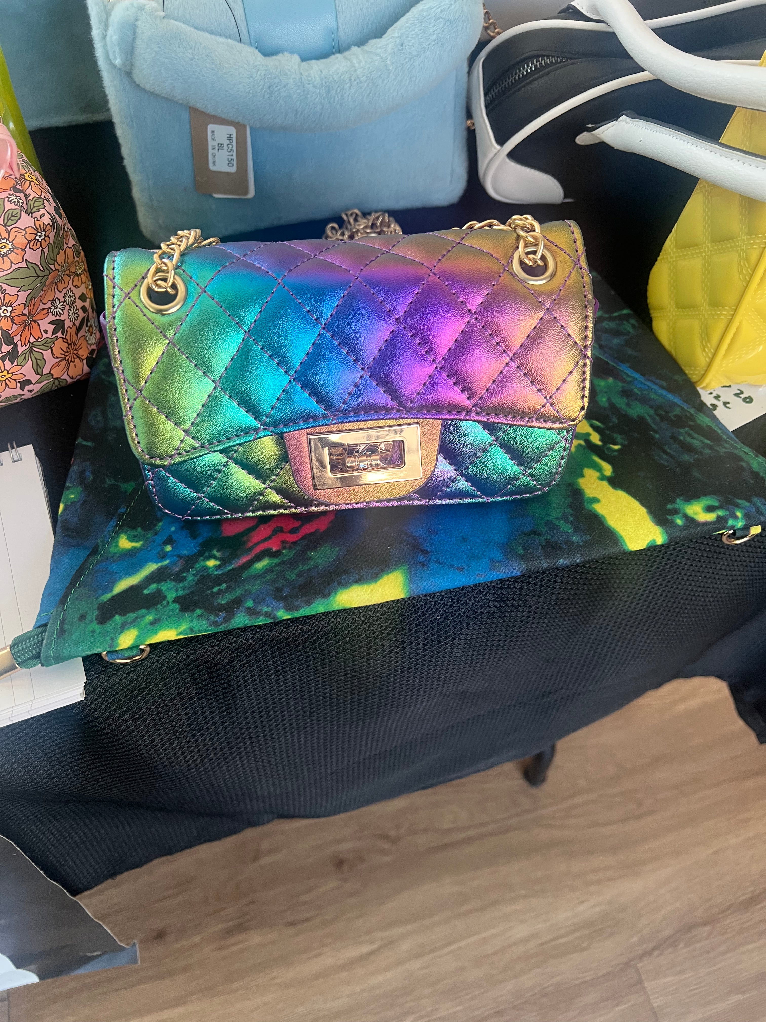 “Fancy Girl” Rainbow Jelly Crossbody Handbags