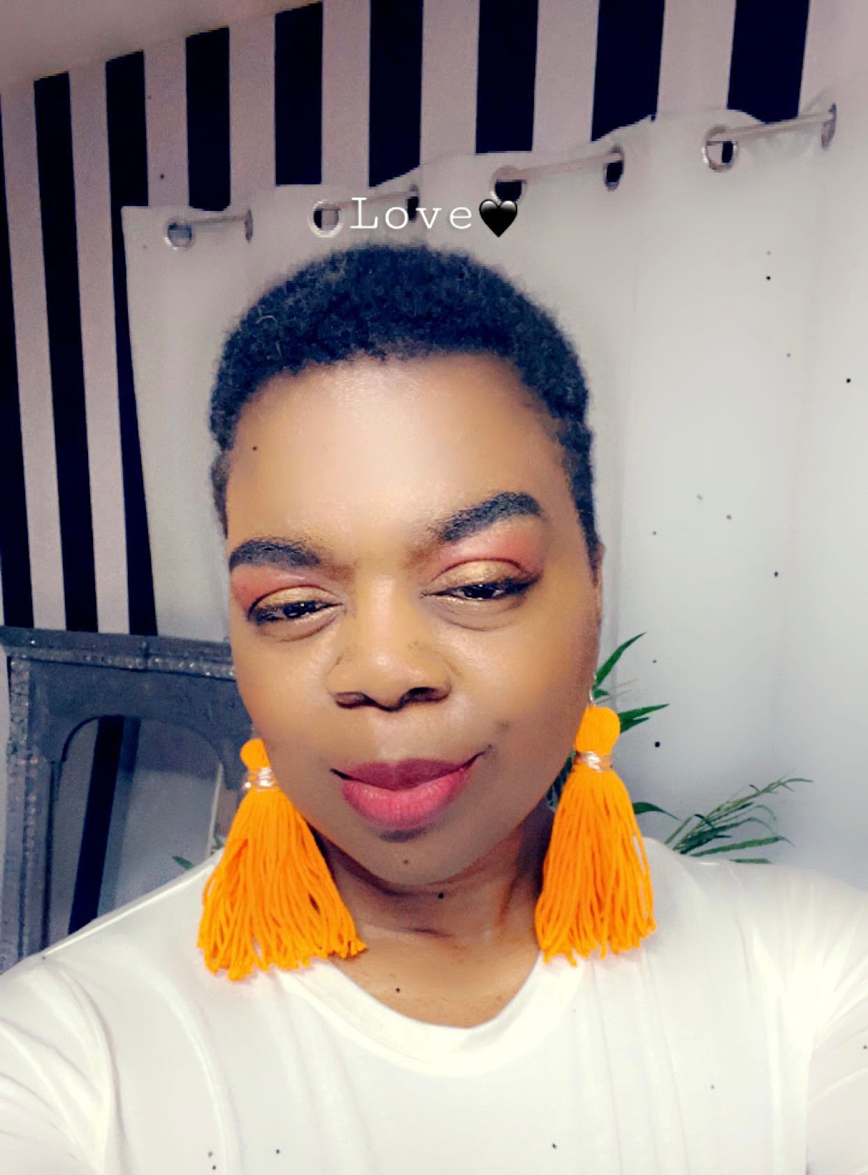 The “Fancy Girl” Tassel Earrings in Orange 🧡