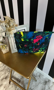 “Graffiti Girl” Multi Colored Envelope Handbag