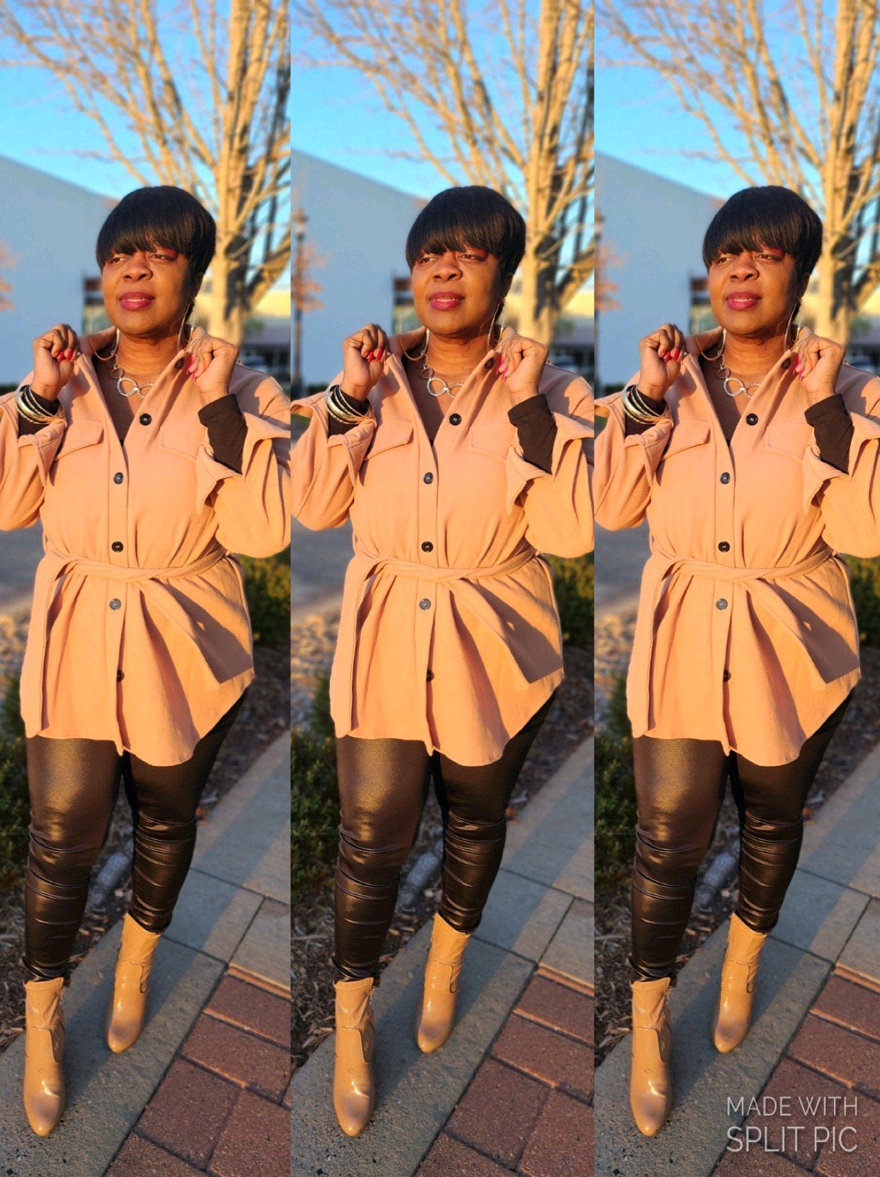 “Winter Nights” Oversized Button Down Jacket
